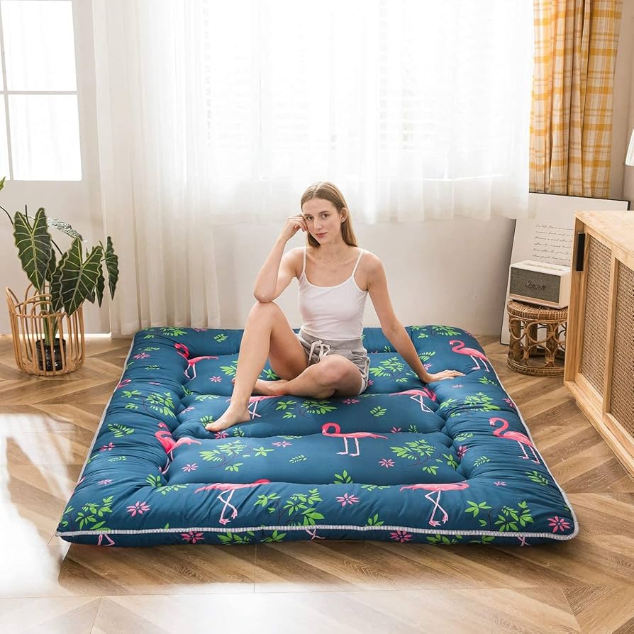 Amazon.com: MAXYOYO Flamingo Japanese Floor Mattress Futon